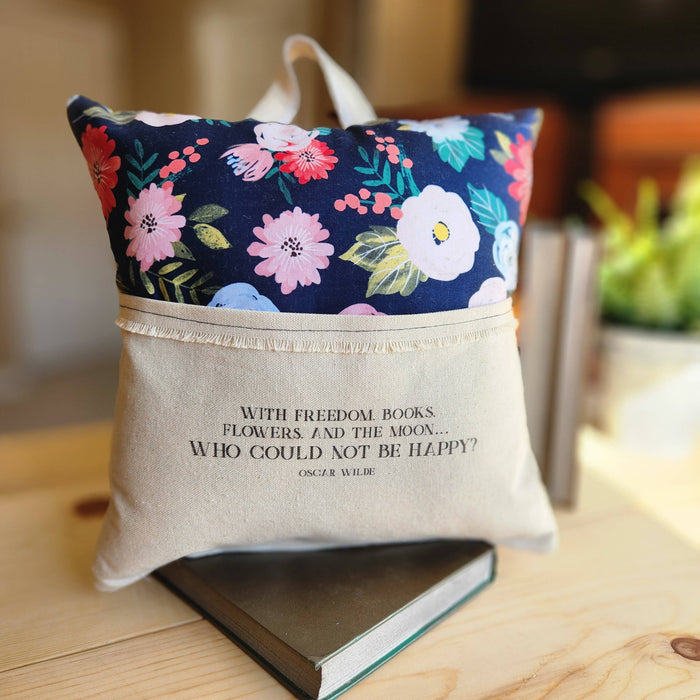 DB Tablet & Reading Pillow - With Freedom, Books... Oscar Wilde