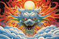 Dragon In Clouds