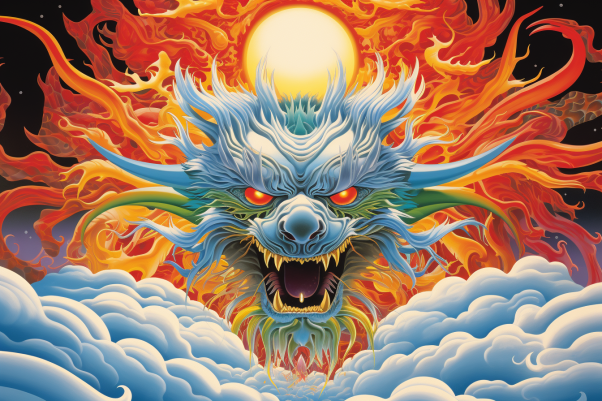 Dragon In Clouds