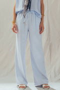 Elodie Linen Blend Wide Leg Pants