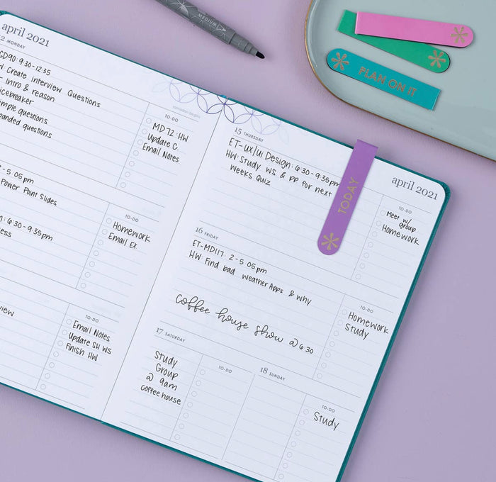 Erin Condren Design - Magnetic Bookmark Set - Planning