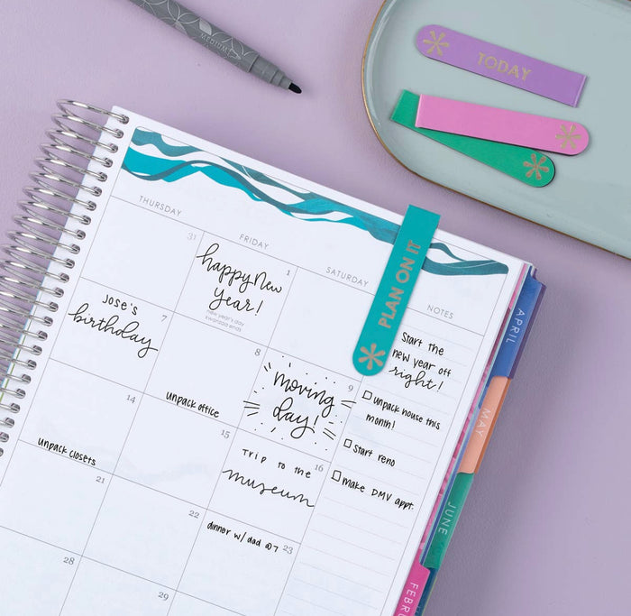 Erin Condren Design - Magnetic Bookmark Set - Planning
