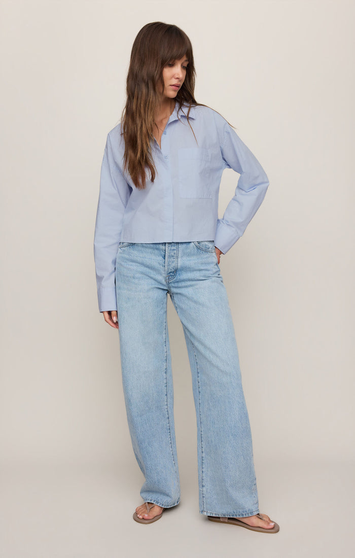 Favorite Button Up Top - Hamptons Blue by Z Supply