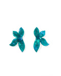 Fern Statement Earrings - Mystic Lagoon