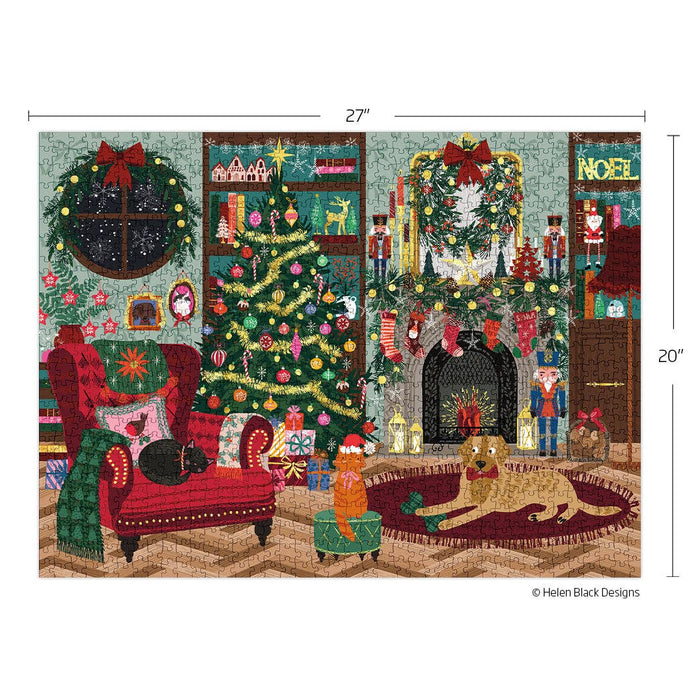 Festive Family Room 1000 Piece Puzzle Christmas Gift