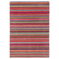 Fine Stripes Multi Rug- 100% recycled wool striped rug.