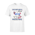 Apparel S / White Personalized Shirt - Floral - I've Got His Six - Nurse - Police Wife - Standard T-shirt