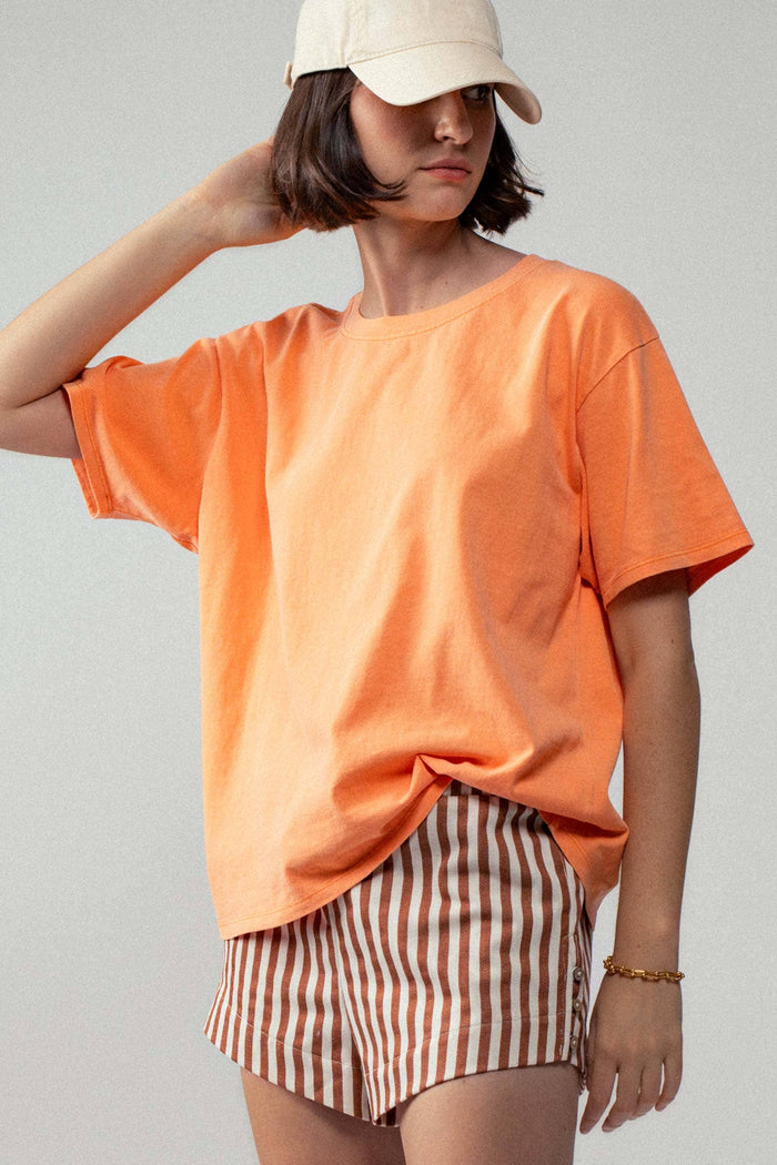 Forest Loose Fit Short Sleeve Cotton Casual Top