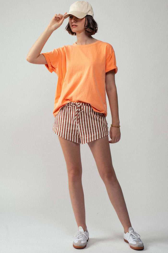 Forest Loose Fit Short Sleeve Cotton Casual Top