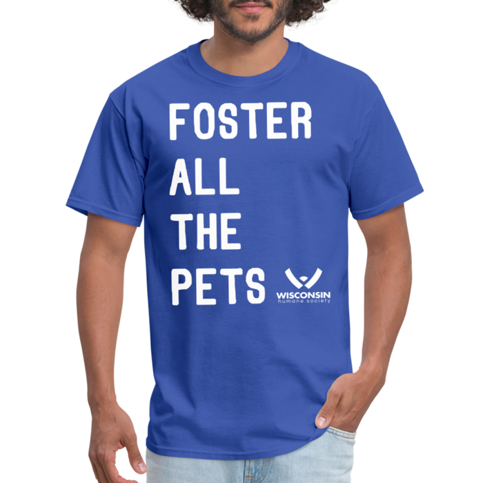 Foster All the Pets Classic T-Shirt - royal blue