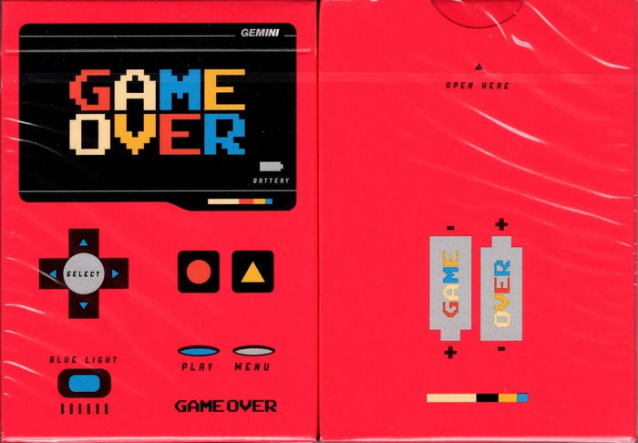 PlayingCardDecks.com-Game Over v2 Red Playing Cards USPCC