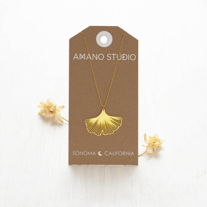 Ginkgo Leaf Necklace