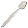 Silver Gray Kunz Perforated Spoon Extra Large on white background.