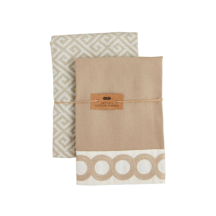 Greek Classic Fabric Guest Towel Set