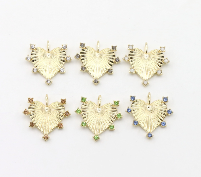 Grove Heart Charm by The Sis Kiss