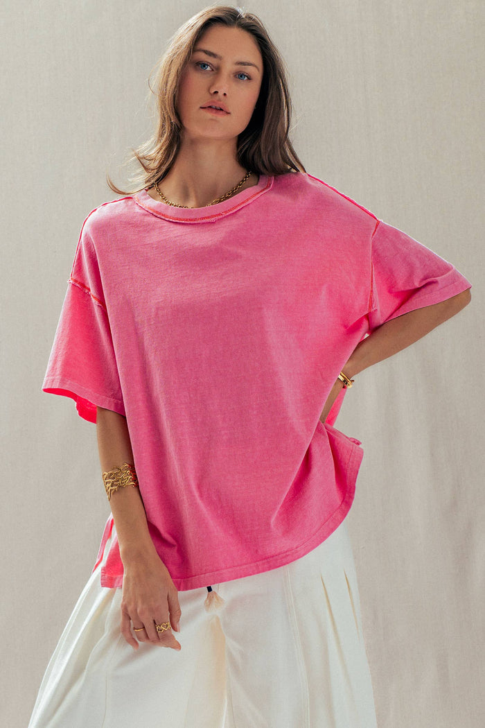 Hadley Mineral Wash Oversized Tee