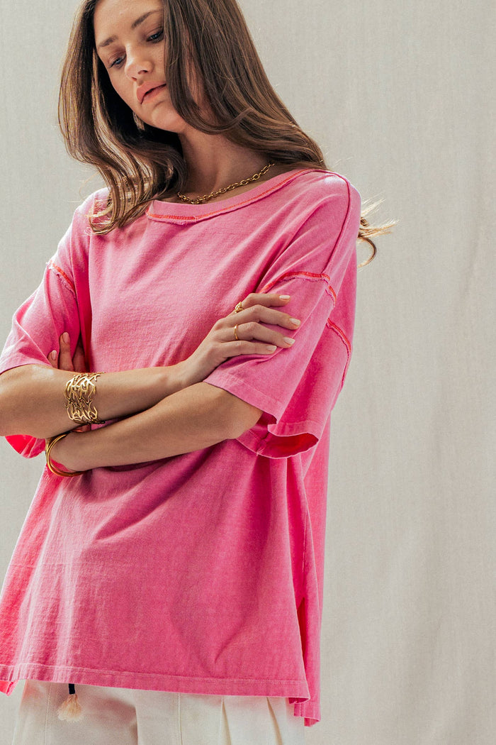 Hadley Mineral Wash Oversized Tee