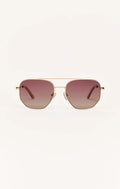 Highway Rose Gold - Gradient Polarized Sunglasses by Z Supply