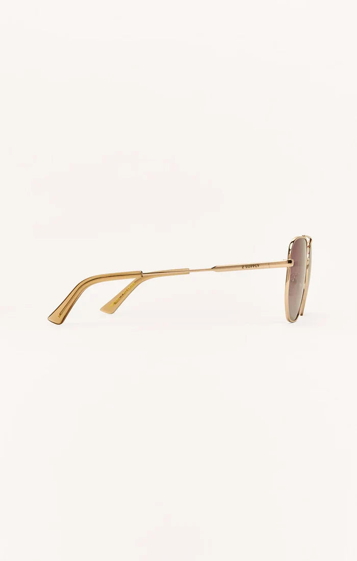 Highway Rose Gold - Gradient Polarized Sunglasses by Z Supply