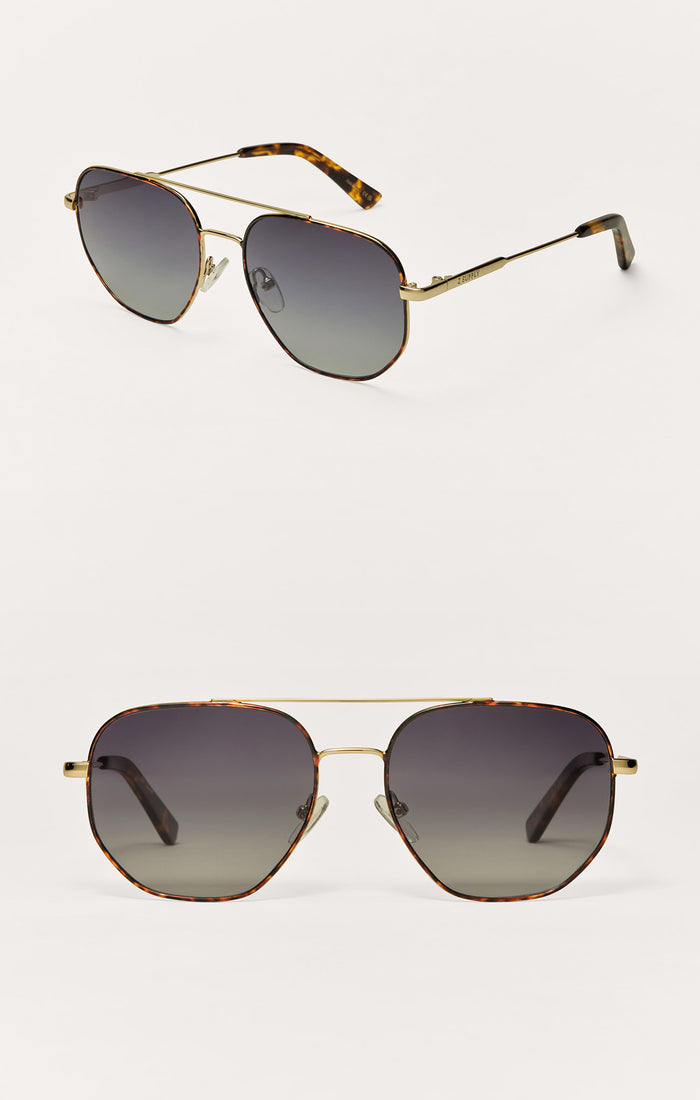 Highway Tort Gold - Gradient Polarized Sunglasses by Z Supply