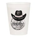 Howdy Disco Ball Frosted Cups