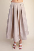 Josephine Pleated Midi Skirt