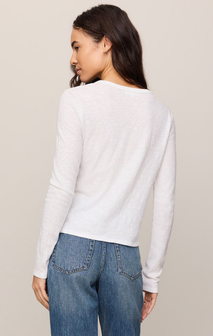 Junie L/S Tee - White