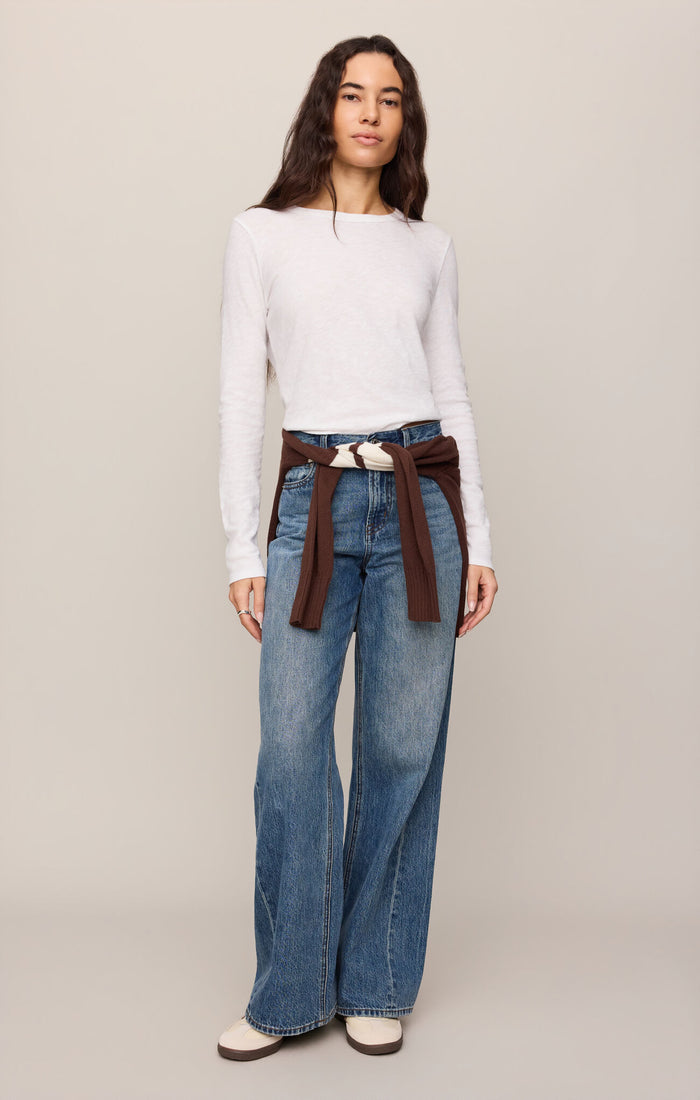 Junie L/S Tee - White