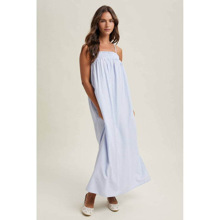 Keira Striped Summer Midi Dress