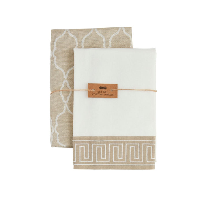 Lattice Classic Fabric Guest Towel Set