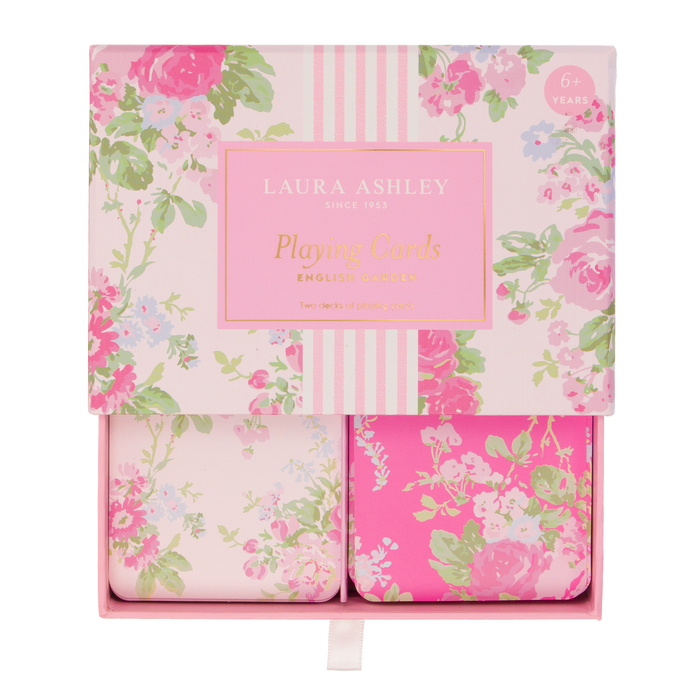 Laura Ashley English Garden Set of 2 Playing Cards