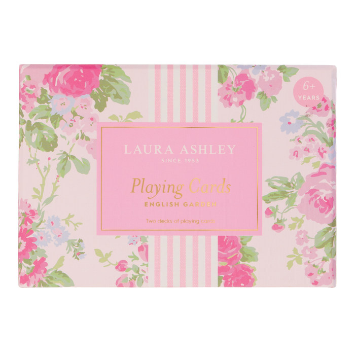 Laura Ashley English Garden Set of 2 Playing Cards