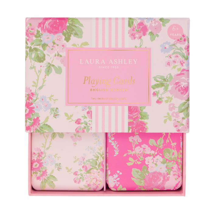 Laura Ashley English Garden Set of 2 Playing Cards