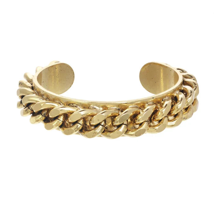 LENNA CUFF IN ANTIQUE GOLD