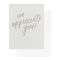 Letterpress Thank You Card