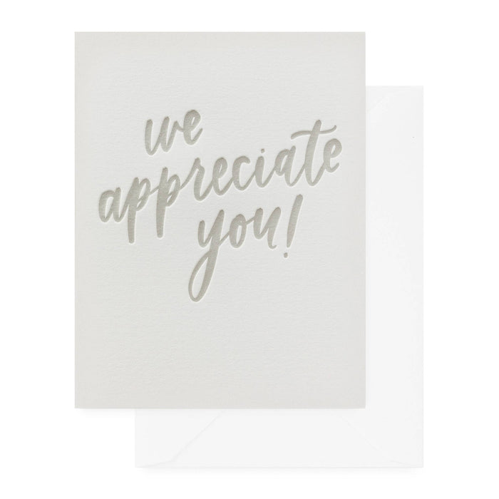 Letterpress Thank You Card