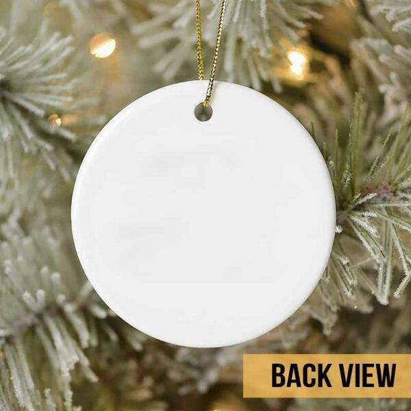 Life Is Better With Cats Circle Ceramic Ornament, Personalized Custom Xmas Cat Ornament, Christmas Cat Mom Lover Gift