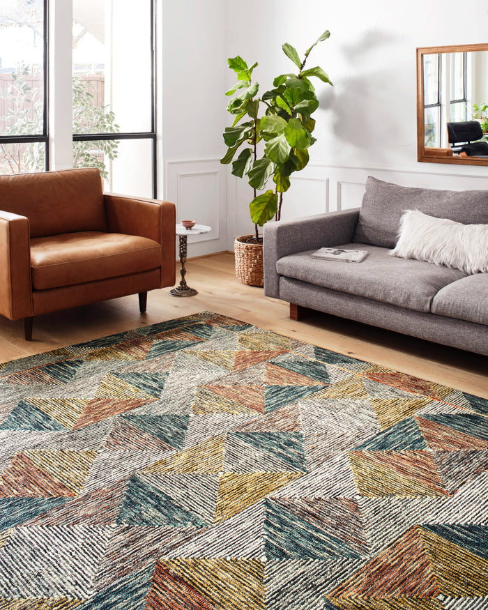 Loloi II Spectrum Rug | Lagoon / Spice Loloi
