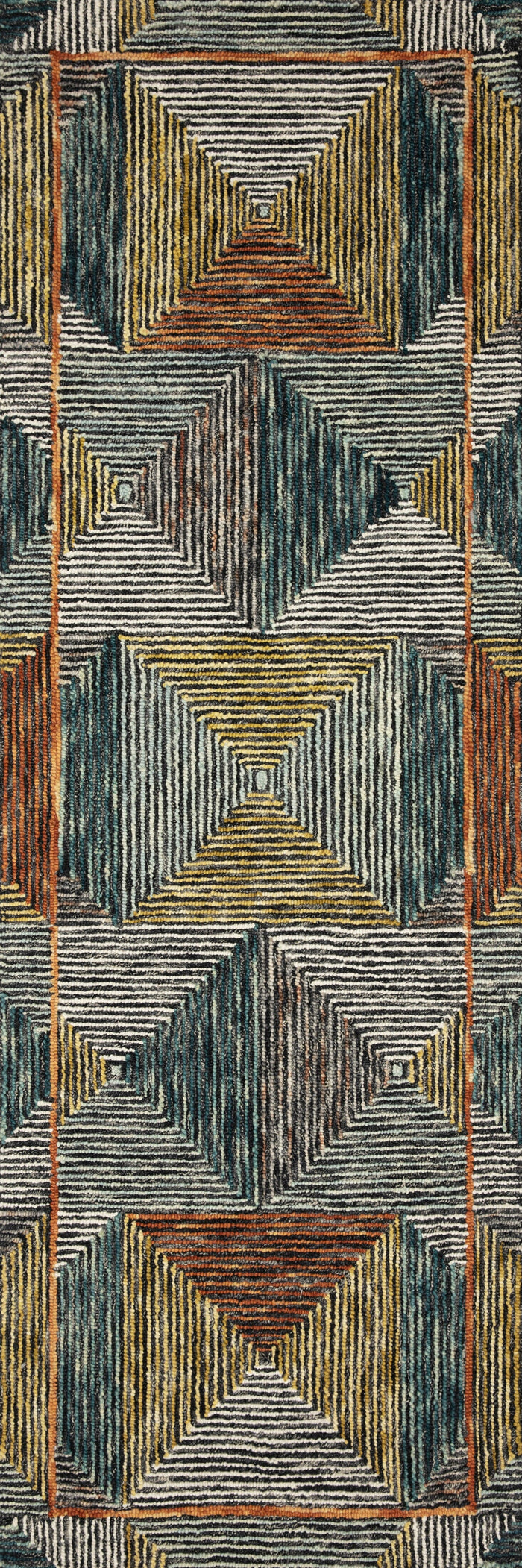 Loloi II Spectrum Rug | Lagoon / Spice Loloi