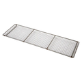 A silver stainless steel mesh grill top for the Kasai Konro Grill.