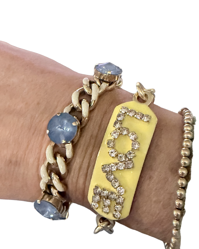 Love ID Bracelet Enamel by TOVA (multiple colors)
