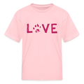 Love Pawprint Kids' T-Shirt - pink
