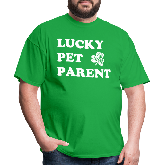 Lucky Pet Parent Classic T-Shirt - bright green