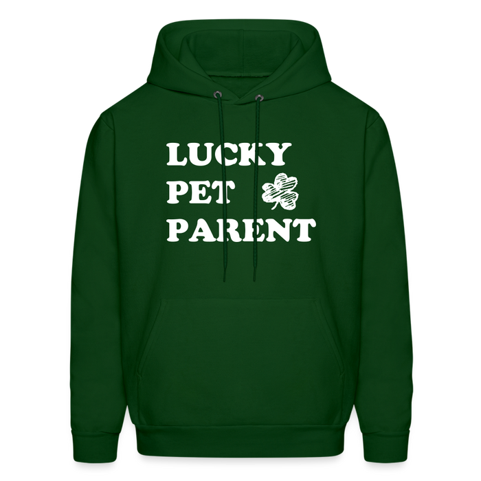 Lucky Pet Parent Hoodie - forest green