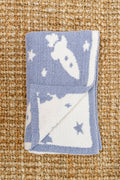 Luxury Cozy Baby Blanket - Blue Rockets