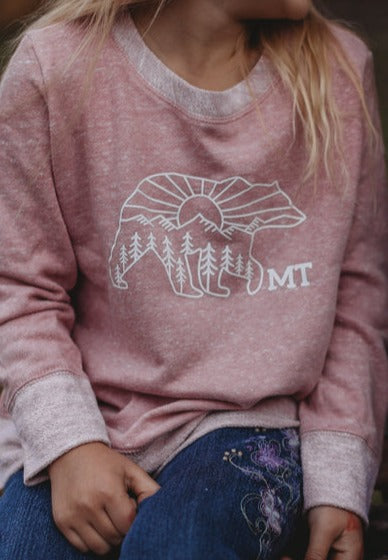 Made of Mountains - Kids' Sunrise Bear Long Sleeve
