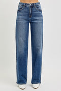 Marleigh Tummy Control High Rise Wide Baggy Jeans