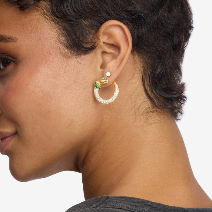 MELINDA MARIA | Jaguar Pavé Illusion Hoops
