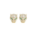Melinda Maria Jaguar Pavé Studs in Gold
