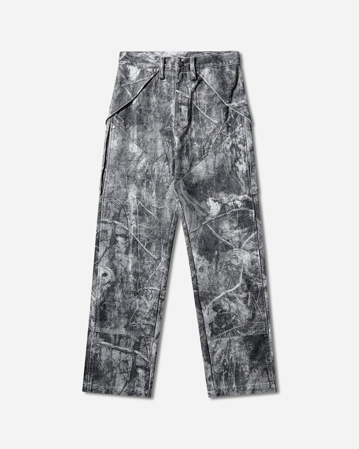 ROA Roa X Wrangler Denim Cargo Washed Pattern Owl Dark Owl Dark Pants Trousers YBMW0272FA209 BLK0001